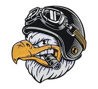 Large Biker Eagle Iron-on Back Patch for Leather Vests | Motorcycle Cowl Patches, America USA Iron-on Patches, Vest Back Patches, Embroidery Patch, Ironable Patch, Badges Finally Home