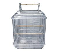 large bird cage， bird cages Small Birdcages Clear Luxury Bird Carriers Creative House Square Carrier Simple Portable Cage(Style 1)