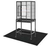 Large Bird Cage Mat, 46x60 Inch Under Pet Cage Mat for Bird Cages, Liner for Under Dog Crate cages, Reptile Aquariums, Waterproof Felt Liner with Non-Slip Backing for Kennel Training, Floor Protector
