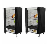 Large Bird Parrot Cage Cover,Universal Bird Cage Cover Black-Out Shade Cover Good Night Birdcage Cover Breathable Knitted Parrot Guard Protective