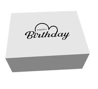 Large Birthday Gift Box, 28 x 22 x 11cm, Magnetic Closing Box in 9 Designs, Keepsake Gift (Design 8, Large Gift Box)