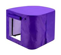 Large Black 100cm Plastic Mixing Tray & Stand with Purple Play Tent Cover - For Indoor & Outdoor Use