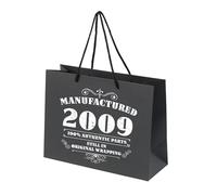 Large Black 16th Birthday Gift Bag With Rope Handles for Women Men - Paper Present Bags - Manufactured 2009