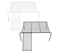 Large Black and White Iron Rutin Chicken Ramp Platform with Stand and Ladder, Poultry Coop Feeder Rack for Climbing and Playing, Suitable for Chicken Habitat and Farm Use