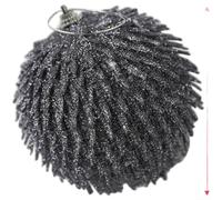 Large Black Foam Bauble 21cm Shatterproof Tree Decor(D)
