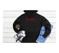 (Large, Black) Kendrick Lamar Damn Music Funny Cool Black Grey Men Women Unisex Hoodie