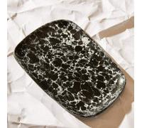 Large Black Marble Effect Serving Platter | Hygge