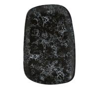 Premier Housewares Large Oval Plate - Black Faux Marble, Black