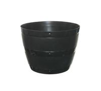 Whitefurze 34cm Barrel Planter, Black