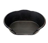 Large Black Plastics Dog Bed/Cat Bed Basket Heavy Duty Made In U.K Available in Small, Medium, Large And Extra Large