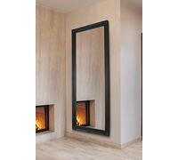 MirrorOutlet Hamilton Black ShabbyChic Design Full Length Mirror 198x75cm, Black