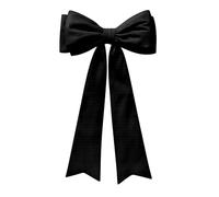 Large Black Velvet Christmas Bow, 140 cm