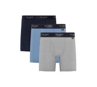 Ted Baker Mens Boxers Brief, Cotton, 3-Pack, (TBB01), Black/White/Grey, L