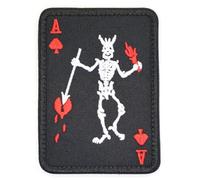 Large Blackbeard Pirate Flag Morale Patch Tactical Fabric Embroidered Vest Badge 10.6cm x 7.6cm Hook & Loop Airsoft Edward Teach Black Beard Forces Military Patches (Black)