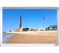Large Blackpool Fridge Magnet Tower Beach Pier Seaside Souvenir Promenade