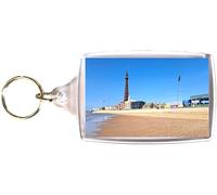 Large Blackpool Keyring Keychain Tower Beach Pier Seaside Souvenir Promenade