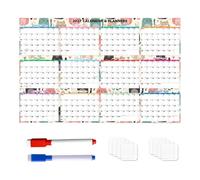 Large Block Calendar, Erasable Monthly Planning, Waterproof Writing | 22.3x21.5cm/8.78x8.46 Inches Jan-Dec 2027 Wall Calendar 12 Month For Home Office Classroom Dorm