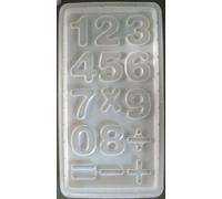 Large Block Numbers 0 to 9 & Symbols Chocolate Mould 15 ON 1 Plastic Cake Decorating Home Made Chocolates from CFU