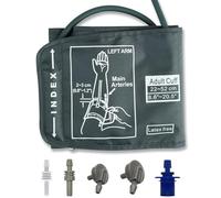 Large Blood Pressure Cuff Gray Suitable for Sphygmomanometer Adjustable 22-52cm Replaceable Connector Suitable for The Elderly and Children(Bp Machine Not Included)
