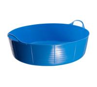 Red Gorilla Large Shallow Flexible Tubs - Blue - 35 litre