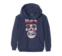 (Large, Blue) Misfits Blood Drip Skull Hoodie