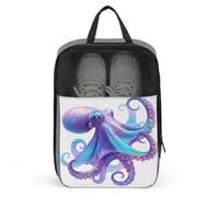 Large Blue Octopus Shoe Bag for Travel Daily Use Anti-dust Storage Carrier Golf Shoe Pouch