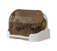 Large Boberons Storage Box Organizer with Cover Modernized Water Excretion Simplifies Cleaning the Bottle with a Removable Drip Tray