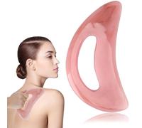 Large Body Gua Sha Massager Tool, Anti-Cellulite Sculpting Toning Resin Guasha-Scraper with Handle, Lymphatic Drainage Muscle Relaxation Pressing Removal of Fatigue