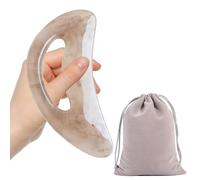 Large Body Gua Sha Massager Tool Lymphatic Drainage Massager Versatile Full Body Cellulite Massager Muscle Relaxation Pain Relief for Women Men Back Neck Leg Shoulders Face (Grey)
