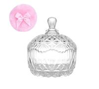 Large Body Powder Puffs and Containers, Crystal Clear Powder Container with Soft Power Puffs, Reusable Dusting Powder Case with Washable Velvet Face Body Glitter Puffs Wet and Dry Makeup