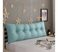 Large Bolster Rectangular Headboard Pillow Daybed Bedside Oversized Throw Cushion Support Positioning Sofa Bed Rest Reading Body Pillow,Pink Blue,80x55x15cm