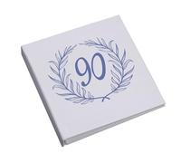 Large Book Bound 90th Birthday Gift For Her Or Him With Laurel Wreath Photo Album