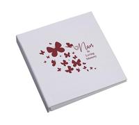 Large Book Bound Nan In Loving Memory Butterfly Design Memorial Remembrance Photo Album