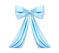 Large Bow Decor,Christmas Tree Topper Bow,Giant Ribbon Tie,Large Bow Themed Party DecorationsWall Bow Ribbon Pendant Decor(Blue)