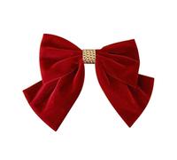 Large Bows for Women Black Bow Big Bow Hair Clip Girl French Barrette with with Velvet Hair Bows Solid Color Ponytail Christmas Hair Accessories (Wine red)