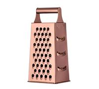 Large Box Grater,4-Sided Stainless Steel Food Slicer,for Potato Fruit Cheese Ginger Vegetables Cucumber Carrot(Rose Gold)