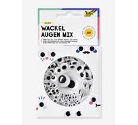 Large box of self-adhesive googly eyes MIX BIG BOX FOLIA, 200 pieces black