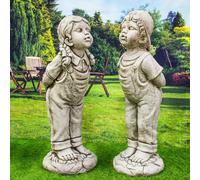 Large Boy and Girl 'Young Love' Garden Ornament