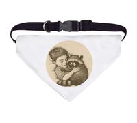 Large 'Boy Sleeping with Raccoon' Dog/Cat/Pet Bandana (PD00063586)