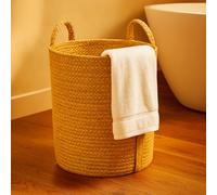 Large Braided Jute Laundry & Storage Basket - Large 51 cm Height x 38 cm Diameter