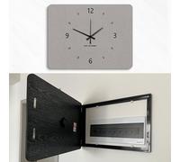 Large Breaker Cover Decorative Frame with Door, Minimalist Circuit Electrical Panel Cover to Hidden Ugly, Modern Art Fuse Box for Office Cafe(Gray C,W60xH50cm (23.6x19.7in))