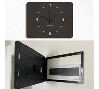 Large Breaker Cover Decorative Frame with Door, Minimalist Circuit Electrical Panel Cover to Hidden Ugly, Modern Art Fuse Box for Office Cafe(BLACK B,W40xH30cm (15.7x11.8in))