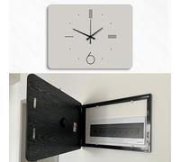 Large Breaker Cover Decorative Frame with Door, Minimalist Circuit Electrical Panel Cover to Hidden Ugly, Modern Art Fuse Box for Office Cafe(Gray A,W70xH50cm (27.6x19.7in))