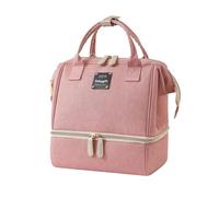 Large Breastmilk Cooler Bag with 2 Ice Packs - Dual-Compartment Insulated Baby Bottle Bag for Nursing Mothers - Waterproof Diaper Backpack for Breast Pump, Lunch & Travel
