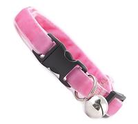Large Breed Cat Collar | Candy Pink Double Velvet | Removable Bell | UK Made | Safety Release Buckle | Ragdoll | Maine Coon