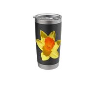 Large Bright Spring Daffodil Vector Art Cut Out Stainless Steel Insulated Tumbler