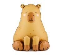 Large Brown Capybara Shape Air Fill Uninflated Balloon Party Decoration 80cm