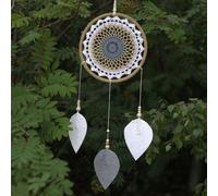 Large Brown Dream Catcher With Spirit Blessings - Handmade Bali Vegan-Friendly