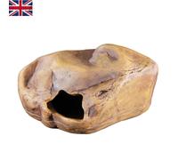 Large Brown Gecko Cave for Reptiles - Perfect Nesting Hide & Terrarium Decor