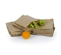 Large Brown Kraft Paper Food/Sweet/Mushroom/Fruit/Popcorn Bags - 14" x 18" Uk Store 247 (200)